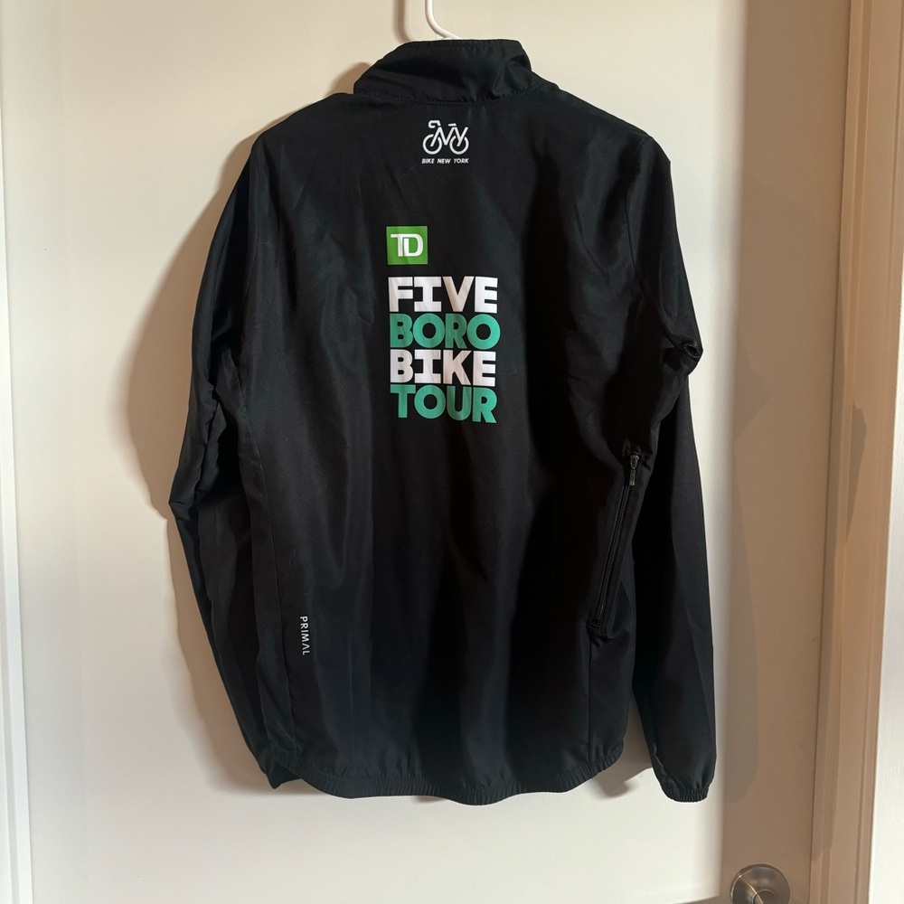 Five Boro Bike Tour Black Cycling Jacket - Picture 3 of 6